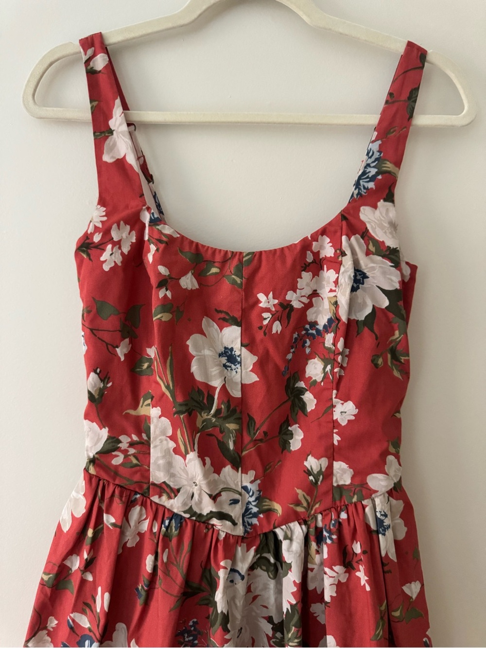 ABERCROMBIE Red Corset Romper Dress XST - Picture 3 of 12